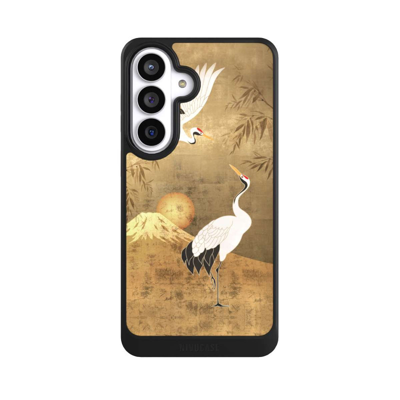 Galaxy S26+ NIVOcore Cranes Gold Japan 1