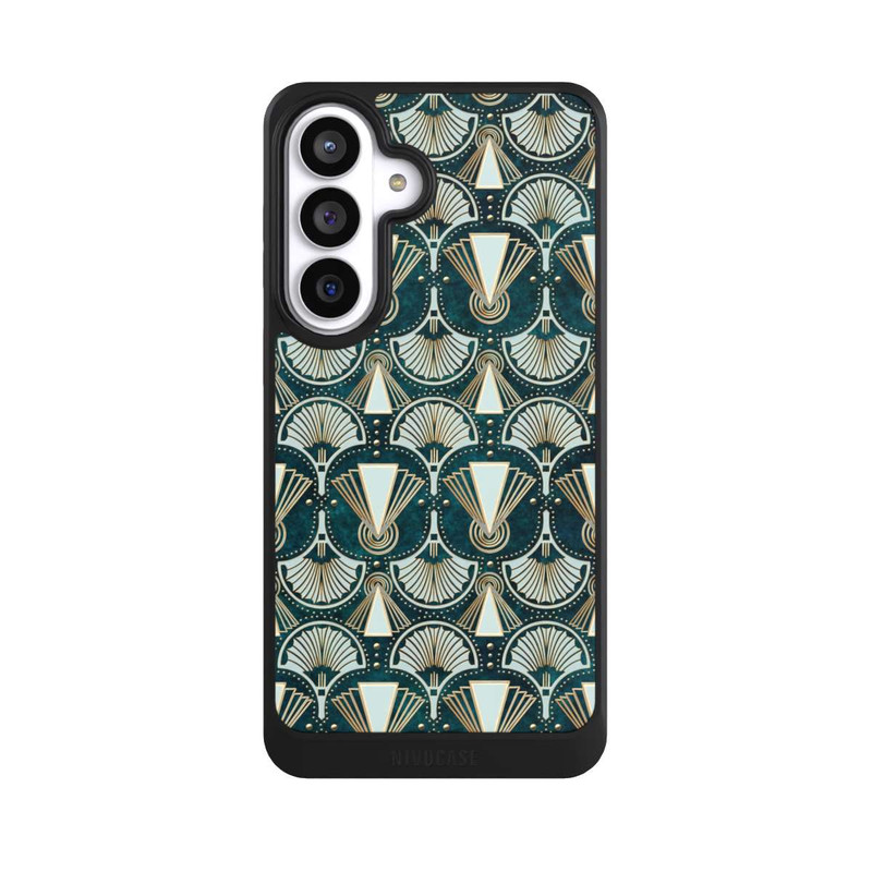 Galaxy S26+ NIVOcore Art Deco Green Pattern