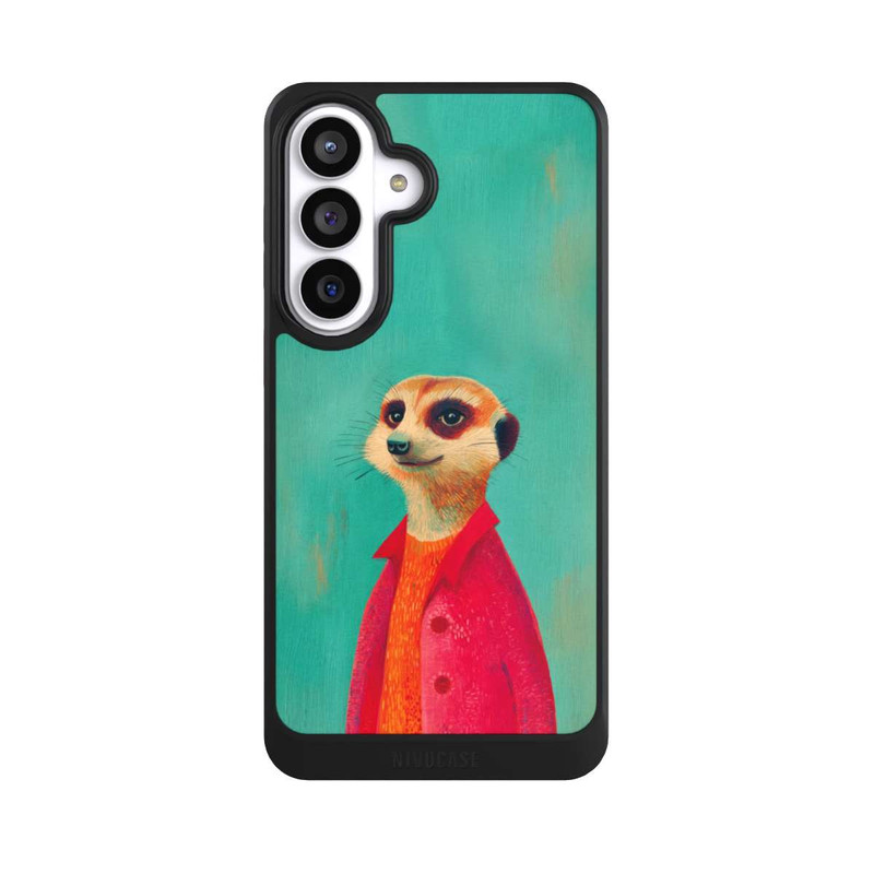 Galaxy S26+ NIVOcore Erdmännchen Grün Illustration