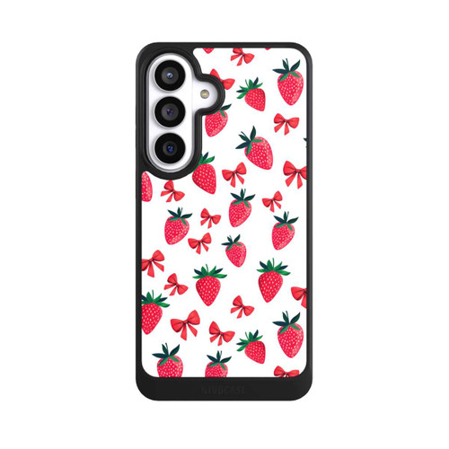 Samsung Galaxy S26+ NIVOcore Erdbeer Herz Muster Schleifen Rot