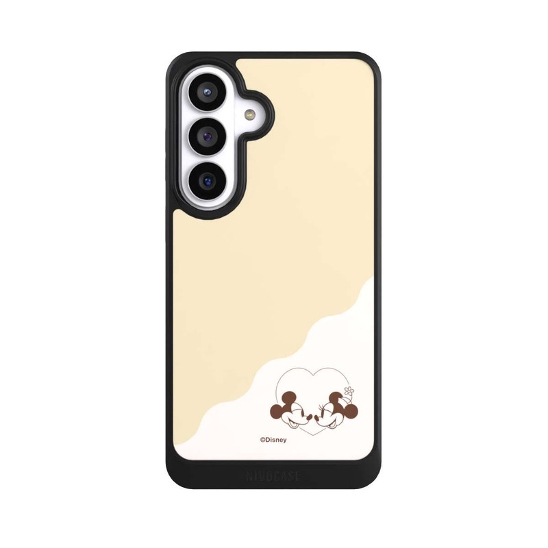 Galaxy S26+ NIVOcore Mickey and Minnie Love Heart Beige