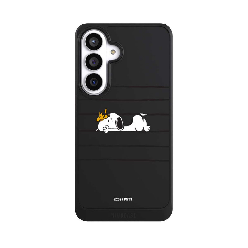 Galaxy S26+ NIVOcore Snoopy Woodstock Streifen Peanuts Transparent