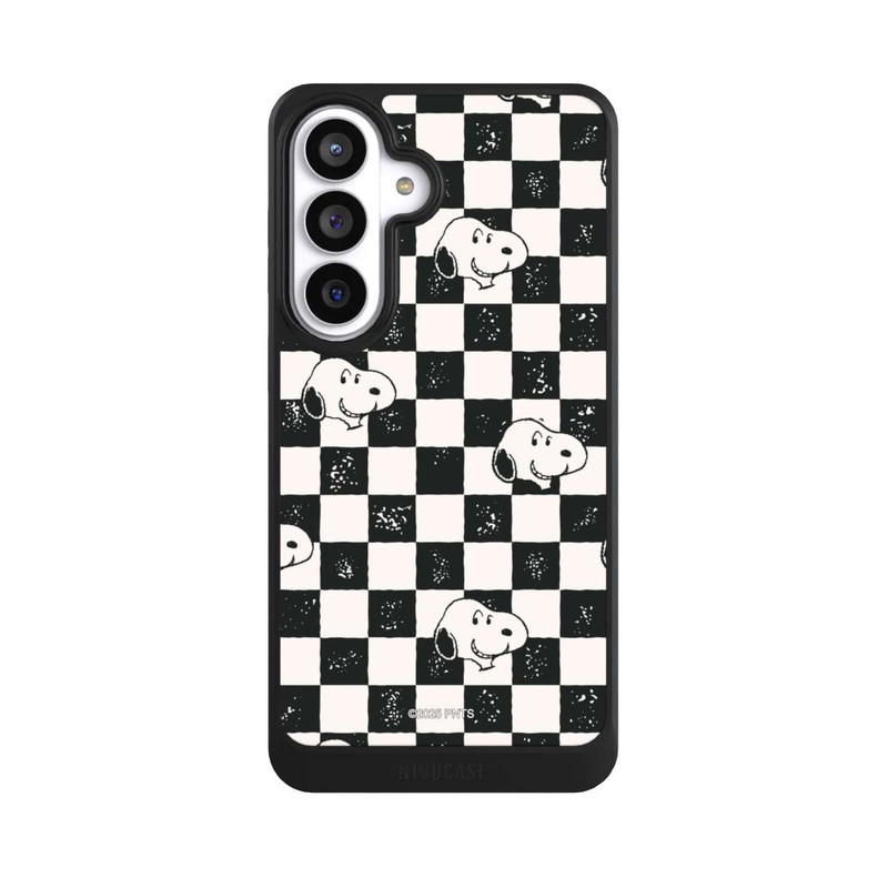 Galaxy S26+ NIVOcore Snoopy Heads Checked Pattern
