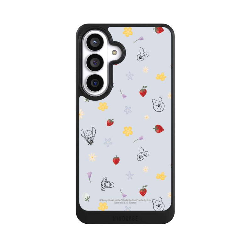 Galaxy S26+ NIVOcore Winnie Puuh und Freunde Erdbeer Muster Blau