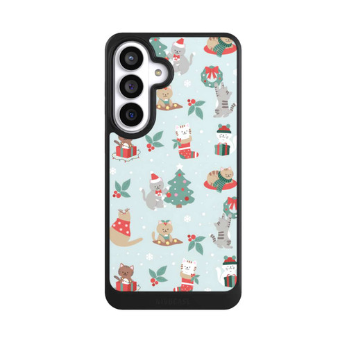 Samsung Galaxy S26+ NIVOcore festliche Katzen im Winterwunderland