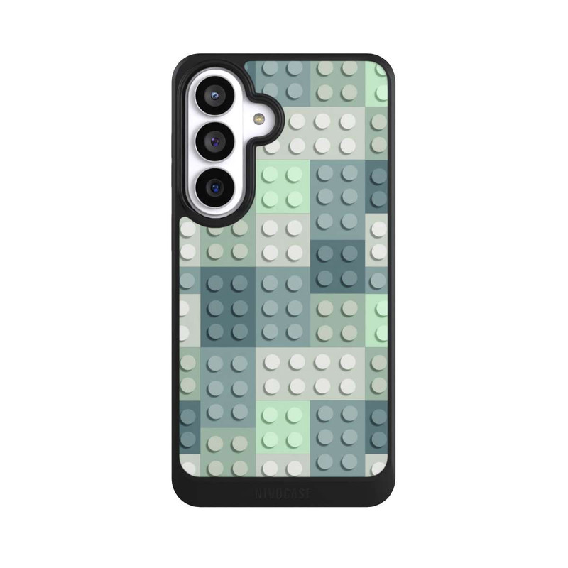 Galaxy S26+ NIVOcore Green Blocks Pattern