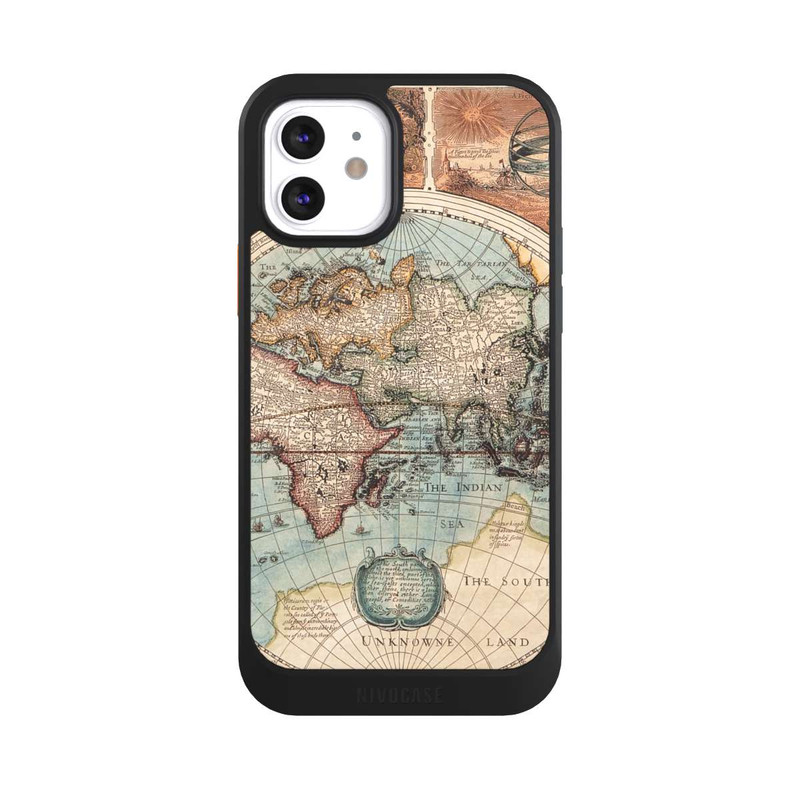 iPhone 12 NIVOcore Carte du Monde Ancienne