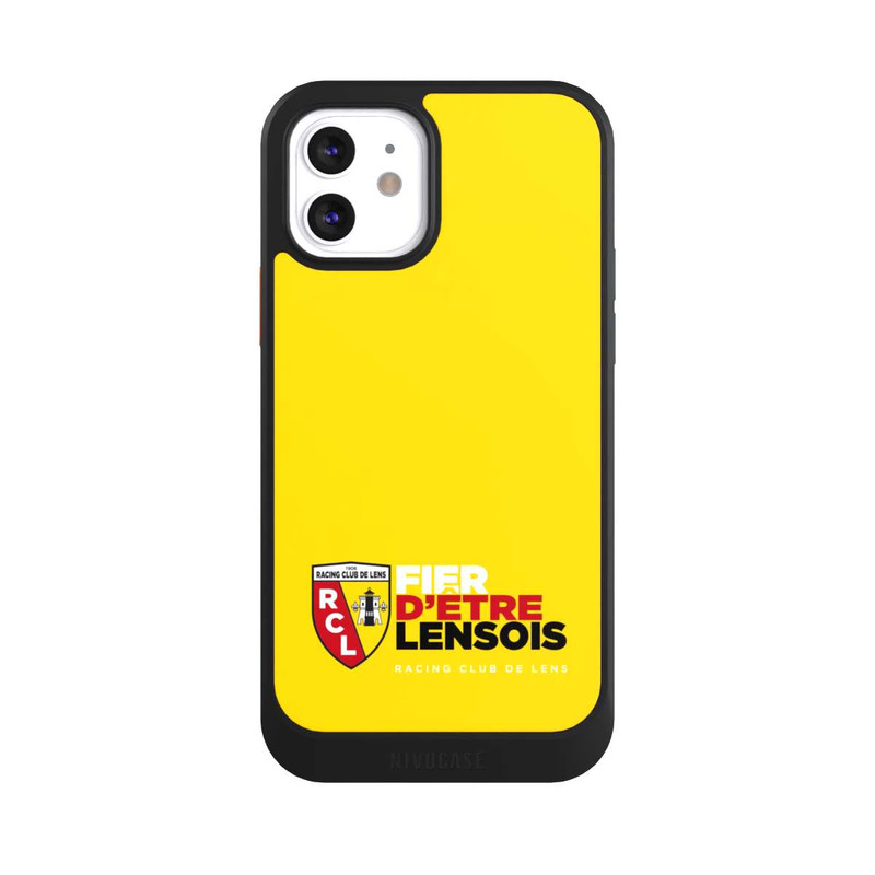 iPhone 12 NIVOcore Fond Logo RCL Jaune