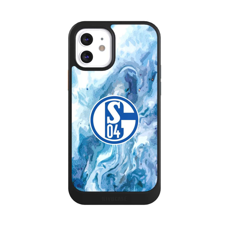 iPhone 12 NIVOcore Schalke 04 Flüssig Blau