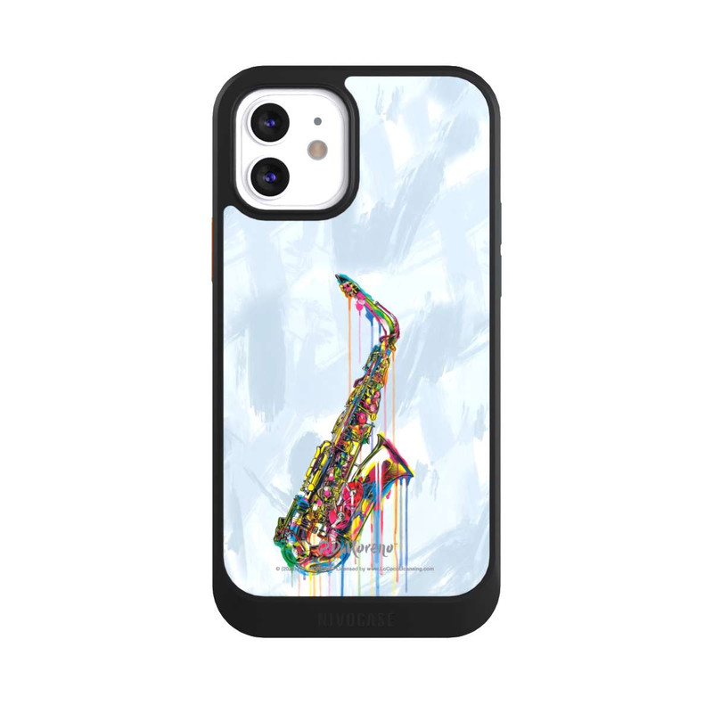 iPhone 12 NIVOcore Saxophone Art By P.D. Moreno