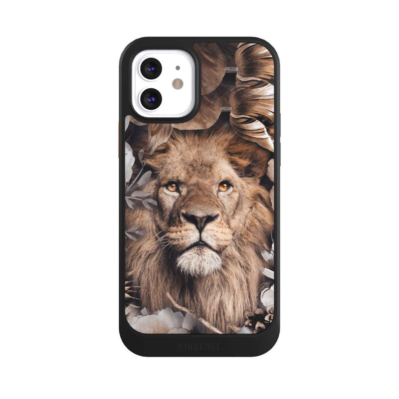 iPhone 12 NIVOcore Lion Flower Frame beige