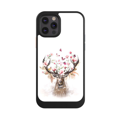 Apple iPhone 12 Pro NIVOcore Deer Flowers Antlers