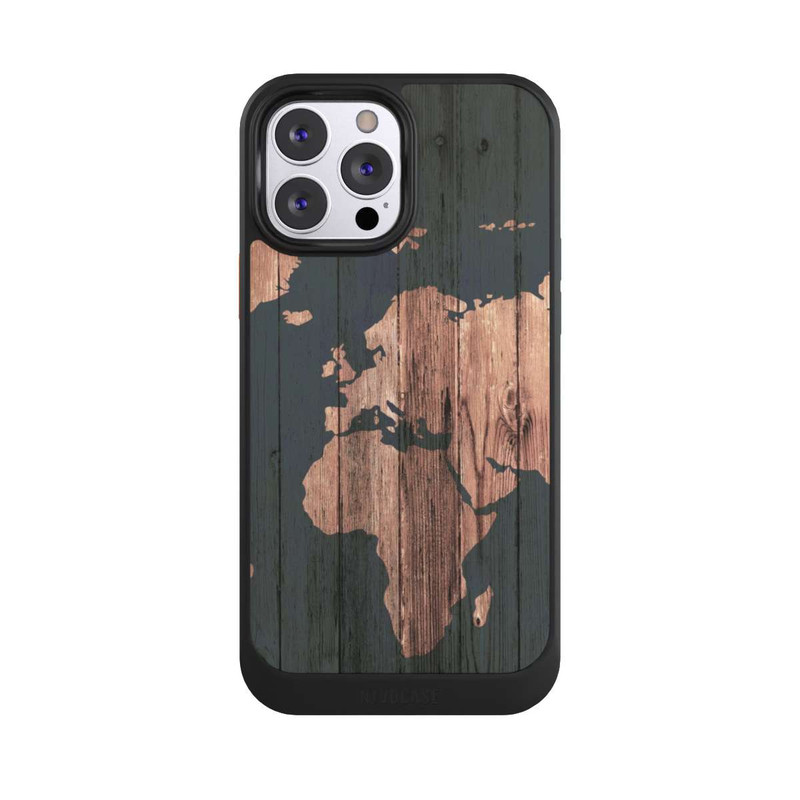 iPhone 13 Pro Max NIVOcore Wooden World Map