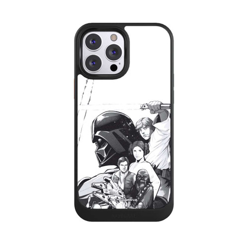 Apple iPhone 13 Pro Max NIVOcore Personnages StarWars - Noir et Blanc