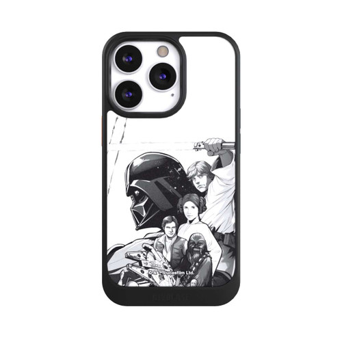 Apple iPhone 13 Pro NIVOcore Personnages StarWars - Noir et Blanc