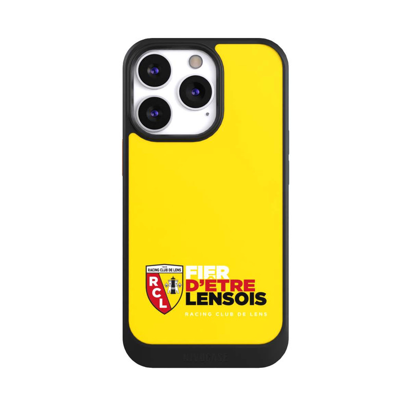 iPhone 13 Pro NIVOcore Fond Logo RCL Jaune