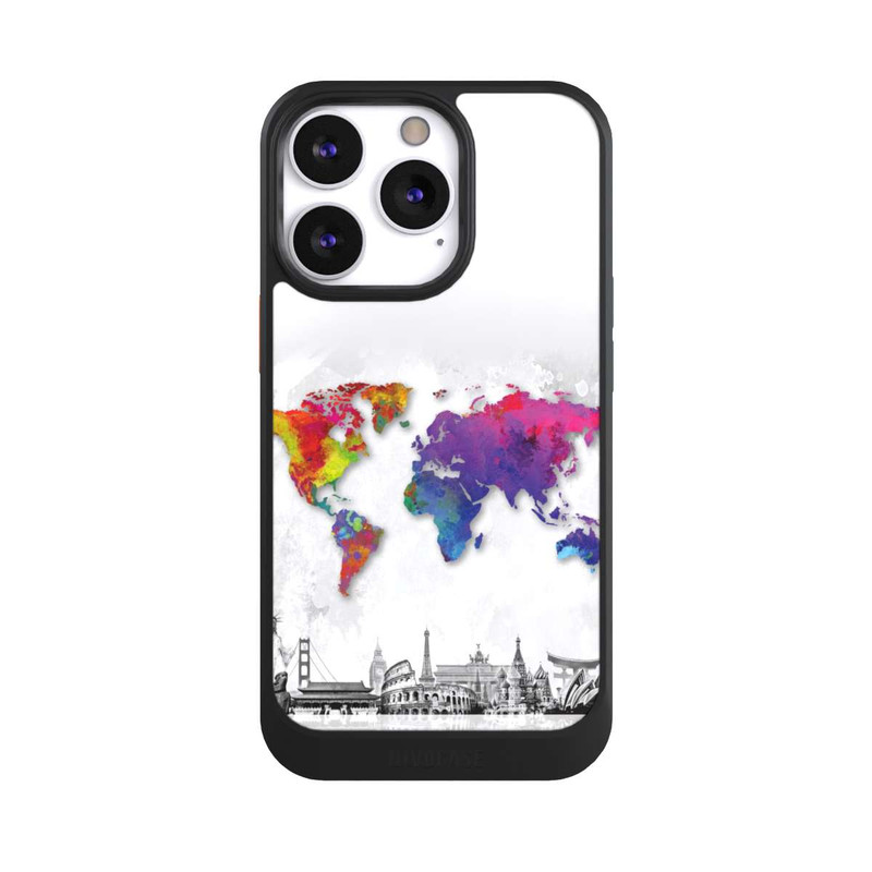 iPhone 13 Pro NIVOcore Weltkarte mit Skyline