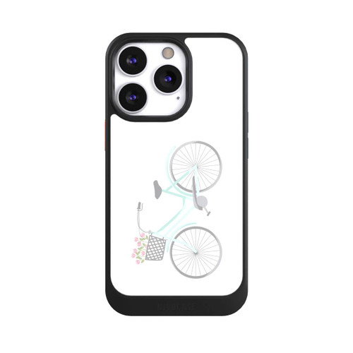 Apple iPhone 13 Pro NIVOcore Retro Fahrrad weißer Hintergrund 