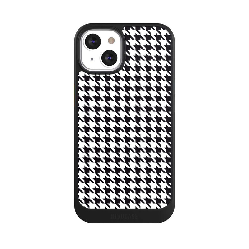 iPhone 13 NIVOcore Hahnentritt Schwarz Weiß
