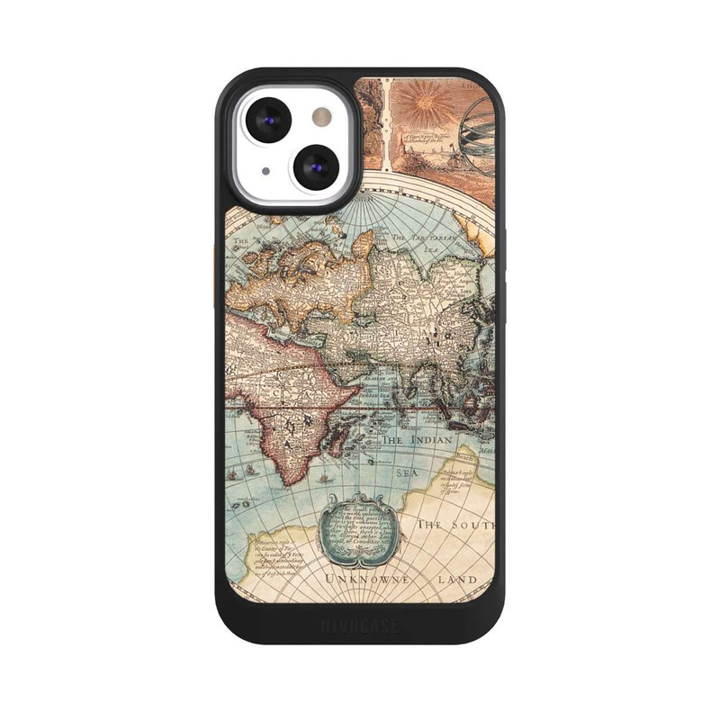 iPhone 13 NIVOcore Vintage Weltkarte