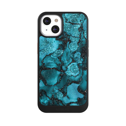 Apple iPhone 13 NIVOcore  Blauer Glitzerlook