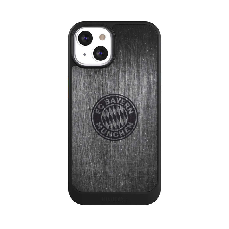 iPhone 13 NIVOcore Metalllook FCB Logo einfarbig