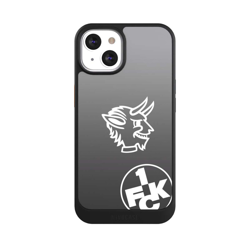 iPhone 13 NIVOcore Teufelskopf FCK auf Schwarz