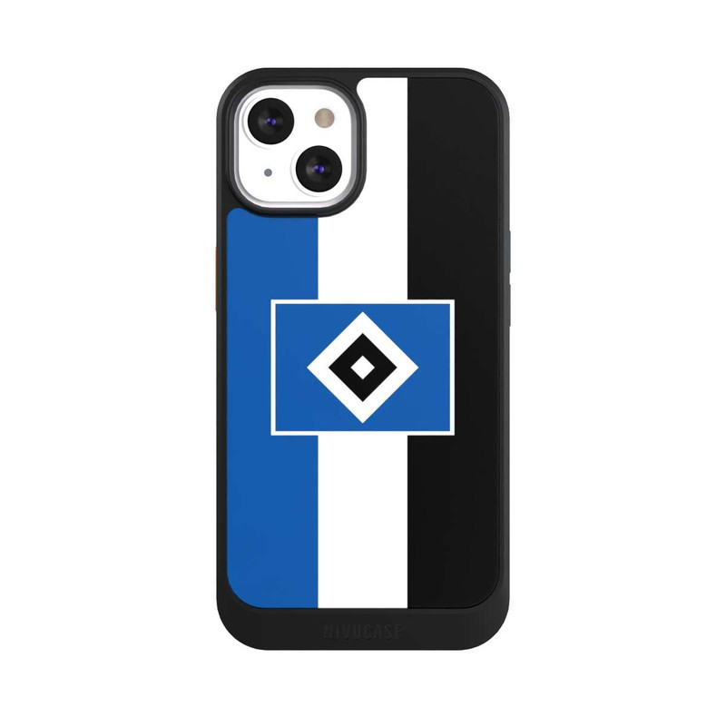 iPhone 13 NIVOcore HSV rayures - bleu-blanc-noir