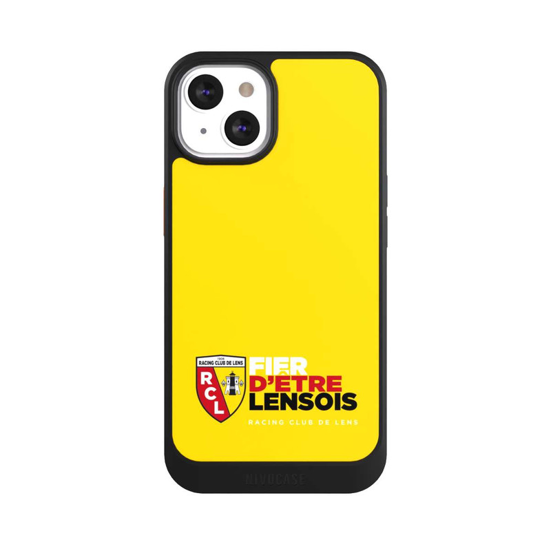 iPhone 13 NIVOcore Fond Logo RCL Jaune