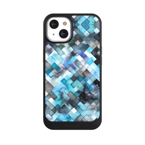 Apple iPhone 13 NIVOcore Moody Geometry Blue