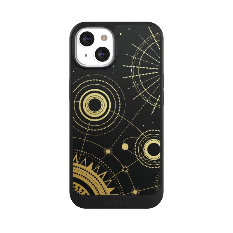 iPhone 13 NIVOcore Black and Gold Look Abstract