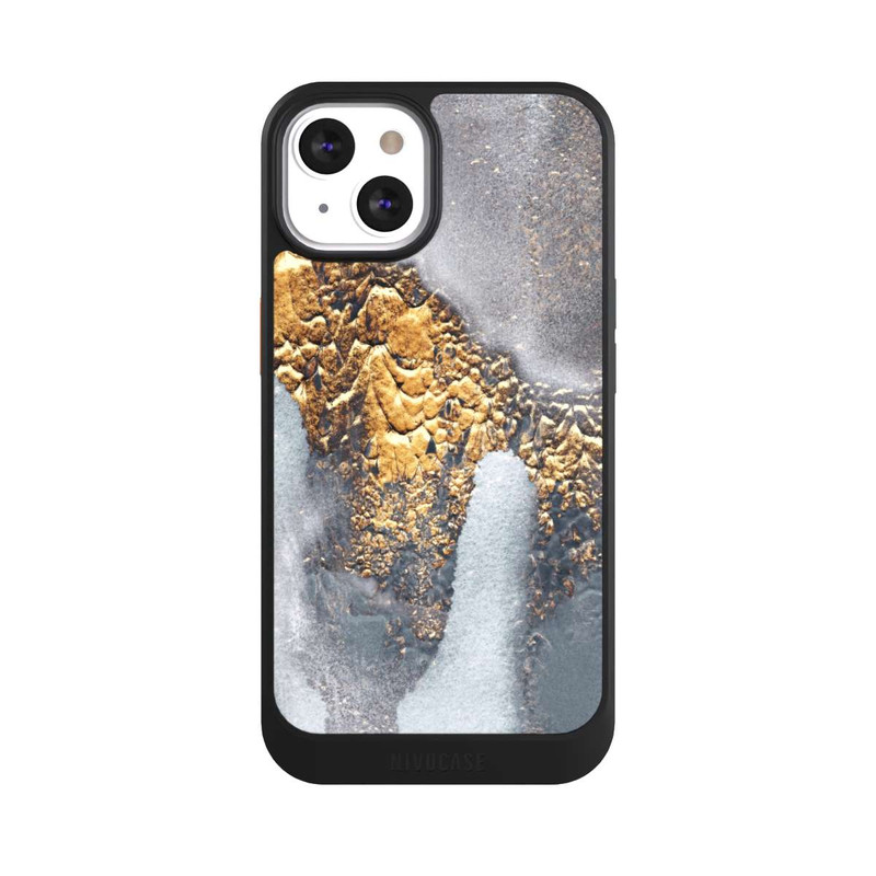 iPhone 13 NIVOcore Look béton doré pailleté
