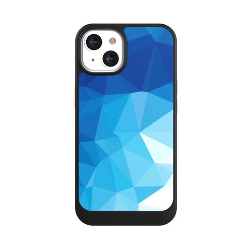 Apple iPhone 13 NIVOcore Polygonales blaues Mosaik