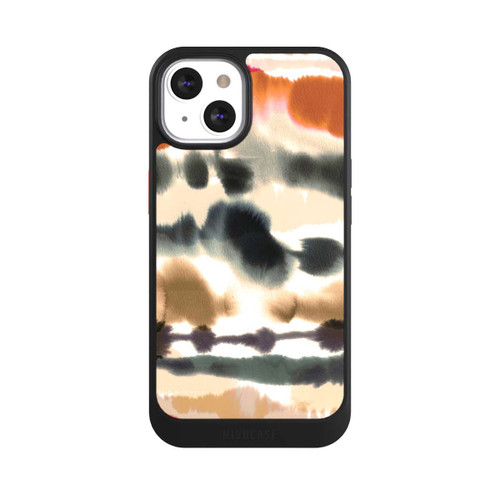 Apple iPhone 13 NIVOcore Lignes d'aquarelle nautique douces orange