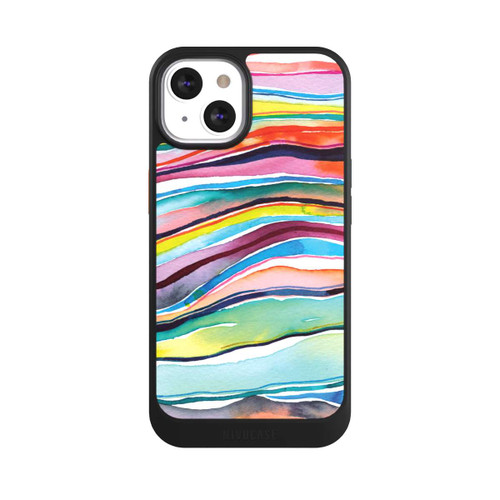 Apple iPhone 13 NIVOcore Couches d'agate aquarelle