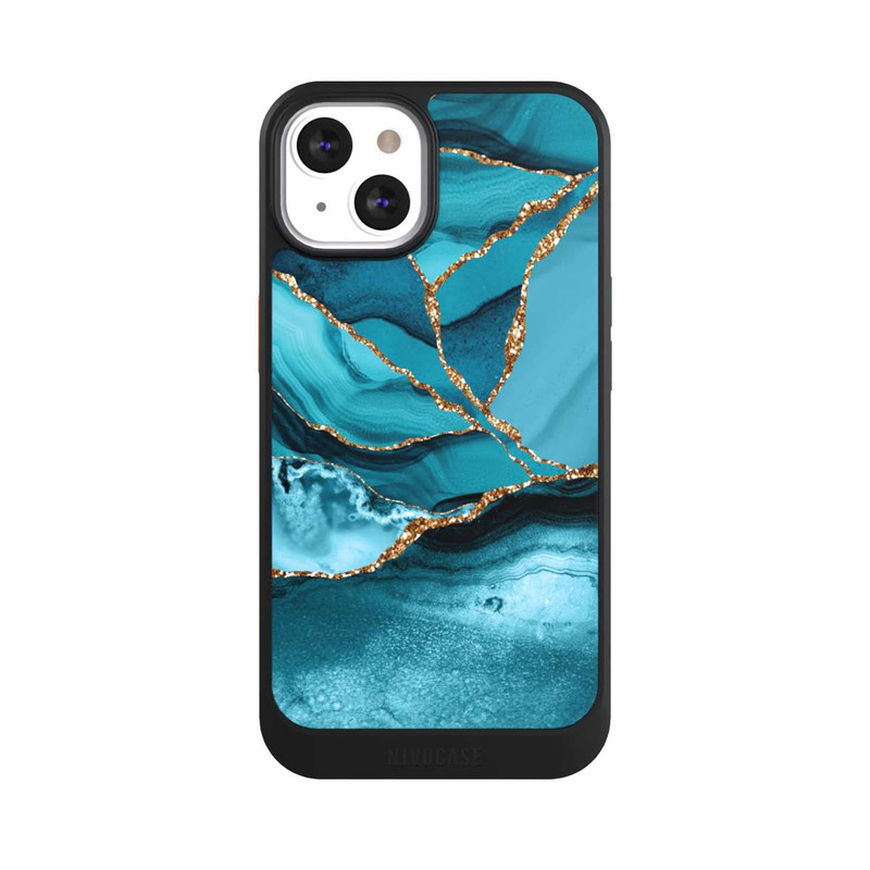 iPhone 13 NIVOcore Eisblaue Marmor Landschaft