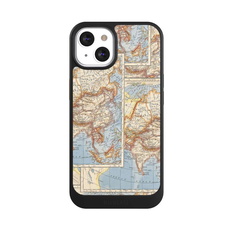 iPhone 13 NIVOcore Weltkarte Vintage