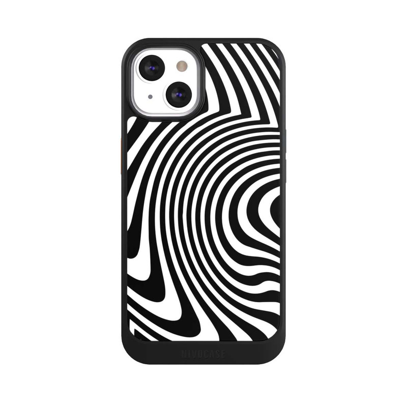 iPhone 13 NIVOcore Vagues noires et blanches