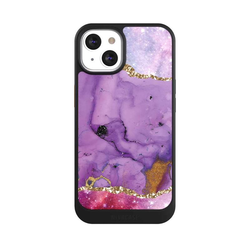 iPhone 13 NIVOcore Marbre glamour galaxie violet