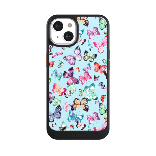 Apple iPhone 13 NIVOcore Papillons Rose Orange Bleu