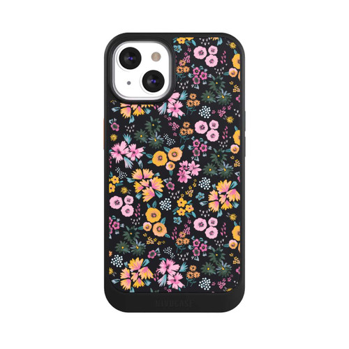 Apple iPhone 13 NIVOcore Kleine bunte Blumen Schwarz 2