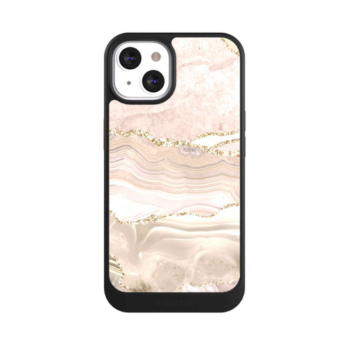 Apple iPhone 13 NIVOcore Marmor rosa-goldene Streifen
