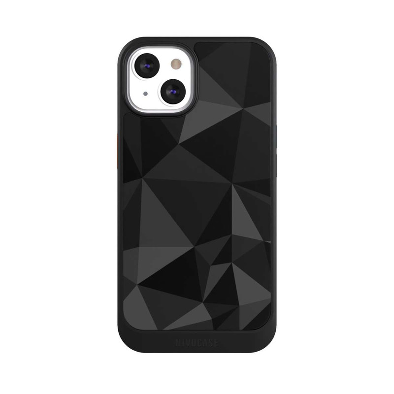 iPhone 13 NIVOcore Polygonmuster schwarz