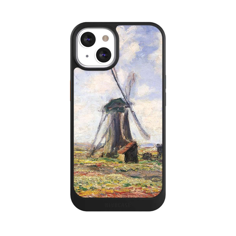 iPhone 13 NIVOcore Tulip Fields with the Rijnsburg Windmil by Claude Monet