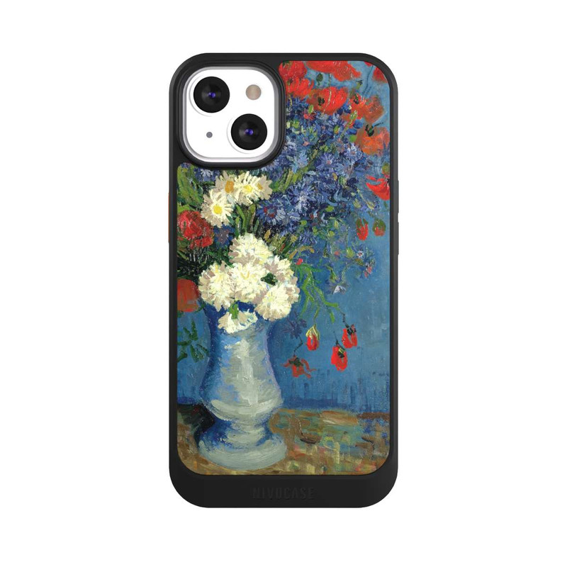 iPhone 13 NIVOcore Stillleben Vase mit Kornblumen und Mohnblumen von Vincent Van Gogh