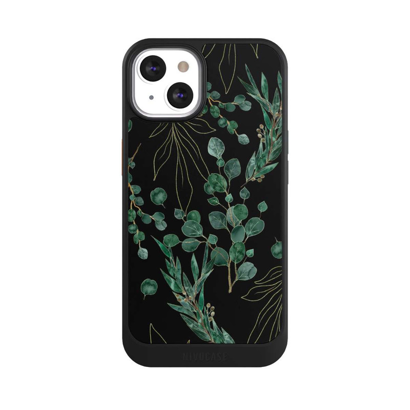 iPhone 13 NIVOcore Eukalyptusblätter schwarz