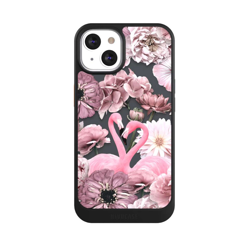 iPhone 13 NIVOcore Flamingos in Flower Pattern