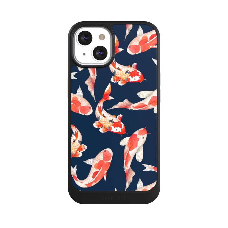 iPhone 13 NIVOcore Koi auf blauem Hintergrund