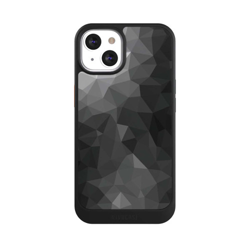 Apple iPhone 13 NIVOcore Polygonales Mosaik Schwarz/Weiß