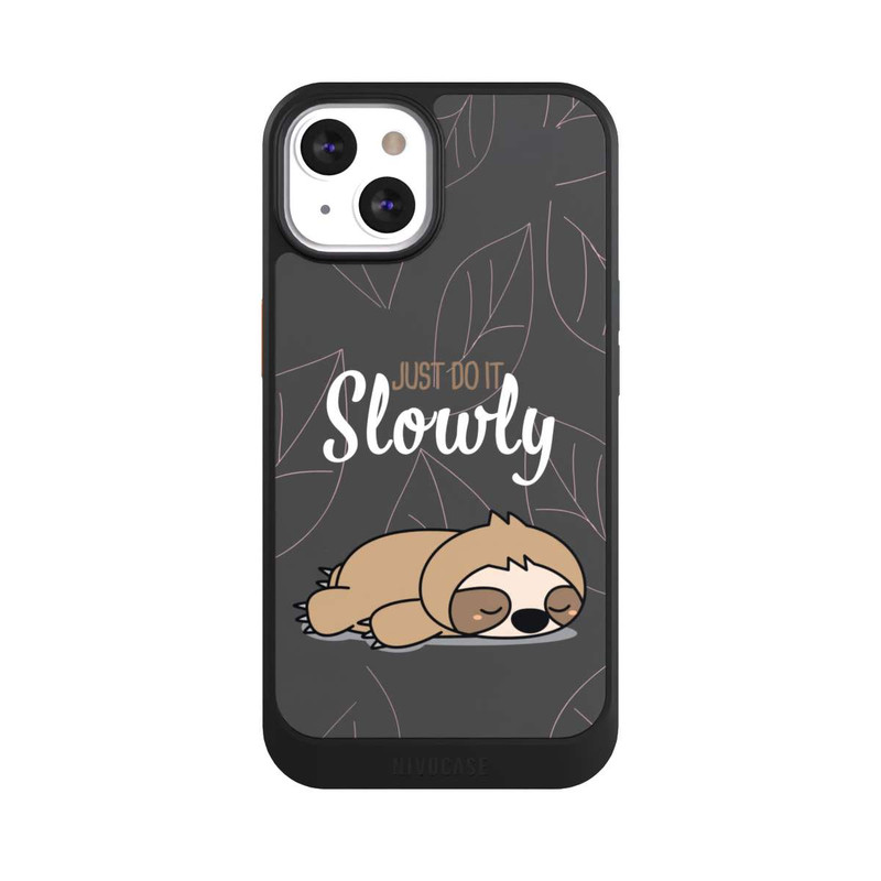 iPhone 13 NIVOcore Just Do It Slowly Sloth Grey